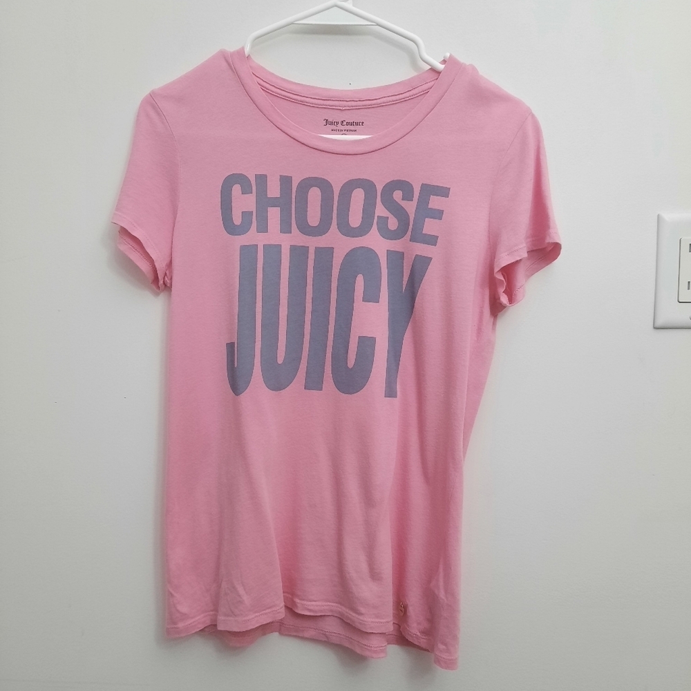 Juicy Couture Choose Juicy Y2K Short Sleeve Graphic Shirt